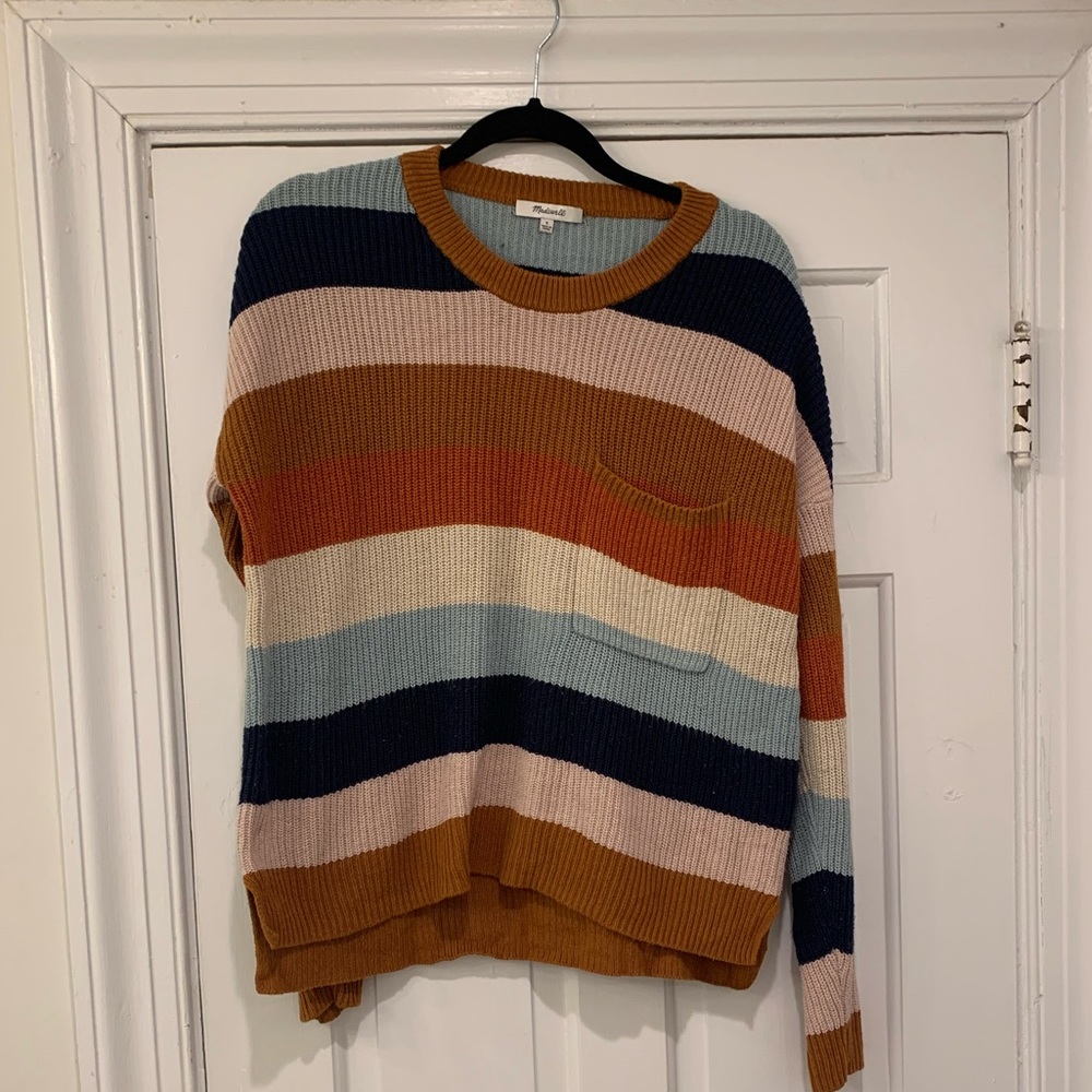 Madewell Striped Pocket Sweater